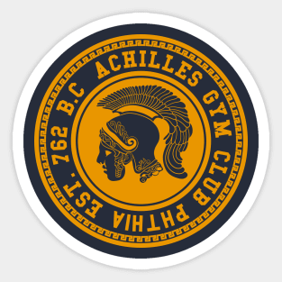 Achilles Greek Gym Sticker